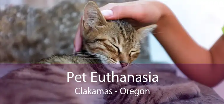 Pet Euthanasia Clakamas - Oregon